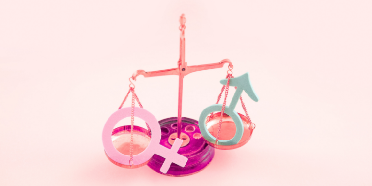 genders on scales, illustrating the LinkedIn gender bias conversation